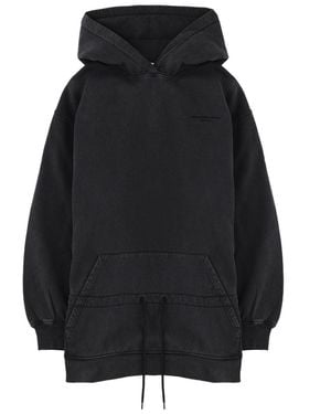 T By Alexander Wang Mini Dress With Hood - Black