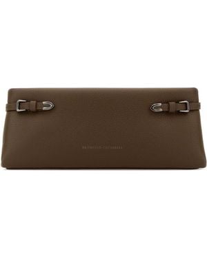 Brunello Cucinelli Mud Leather Clutch - Brown