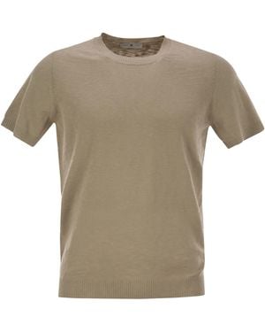 PT Torino Crew Neck Short Sleeved Cotton Jersey - Grey
