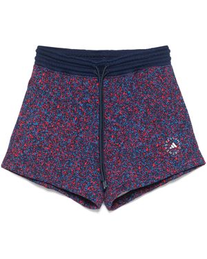adidas By Stella McCartney Logo Cotton Shorts - Blue