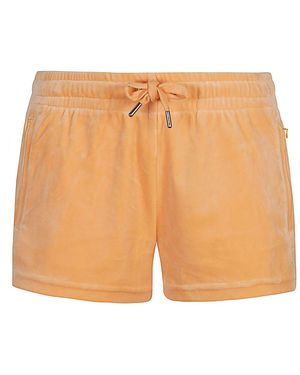 Juicy Couture Tamia Rhingestone Logo Shorts - Orange