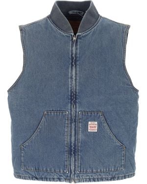 Levi's Levi 's Sansome Weste mit Patch -Taschen - Blau
