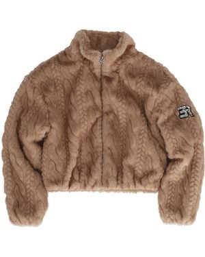Ermanno Scervino Bomber Teddy Trecce Peluc - Brown