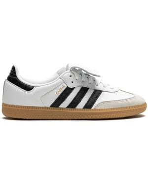 adidas White And Better Scarlet Samba Og Sneakers