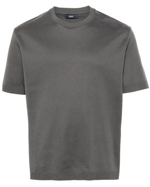 Herno Silk Blend T Shirt - Gray