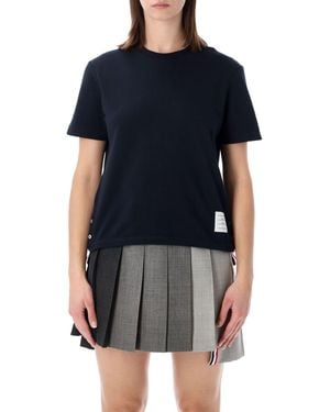 Thom Browne Classic Piqué T-Shirt - Black