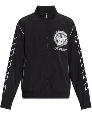 Off-White c/o Virgil Abloh Graphic Print Jacke - Schwarz