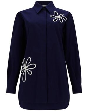 Fendi Cotton Poplin Shirt - Blue