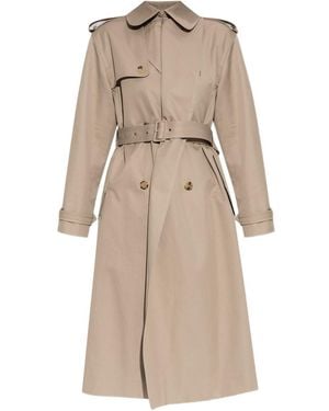 McQueen Alexander Mc Queen Cotton Trench Coat - Natural
