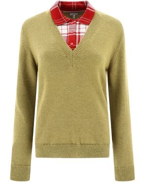 Loewe "trompe L'oeil'-trui - Groen