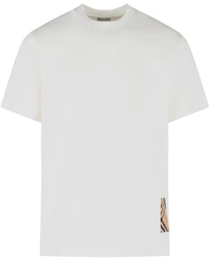 Burberry 'seth' Wit Katoenen T-shirt