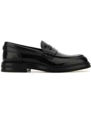 Dolce & Gabbana D&G Leren Loafers - Zwart