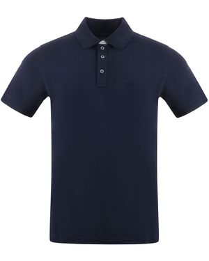 Fay Polo in Stretch Piquet - Blau