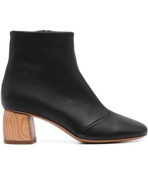 Forte Forte Nappa Leder -Knöchelstiefel - Schwarz