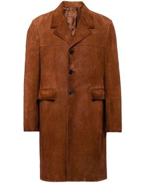 Prada Lederen Jas - Bruin