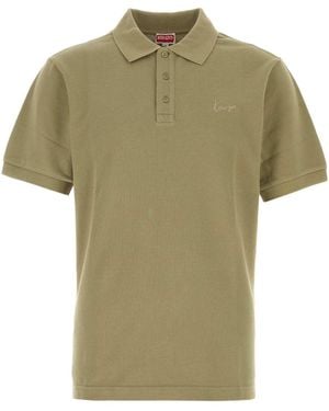 KENZO Piquet Polo Shirt - Green