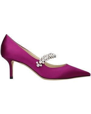 Jimmy Choo Décolleté Bing Satin Fuchsia/Blackberry - Purple