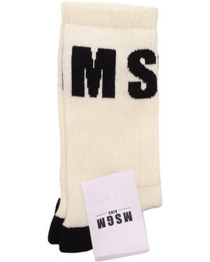 MSGM Socks Crema/Cream - Black