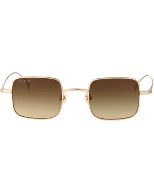 Gucci Metal Sunglasses - Brown