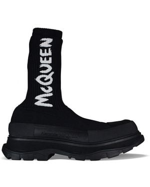McQueen Alexander Mc Queen Tread Boots Slick - Negro