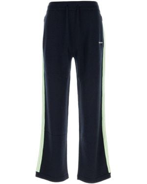CASABLANCA Merino Wool Trousers - Blue