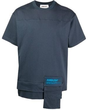 Ambush Hinderlaag Katoenen T -shirt - Blauw