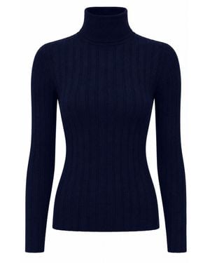 LA ROSE Cuello H Coste Cash/Seda - Azul