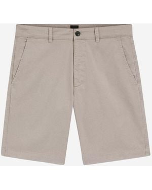 BOSS Stretch Cotton Shorts - Natural