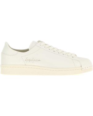 Y-3 Leather Superstar Trainer - White