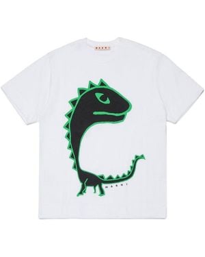 Marni "Dinosaur" T-Shirt - Blue