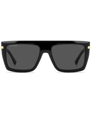 DSquared² Sonnenbrille Icon 0177/S 807 Ir Schwarz/Grau Herren