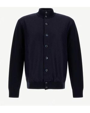 Herno Resort Knit Cardigan - Blue