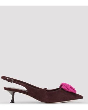 Roger Vivier Ante destalonado - Rojo