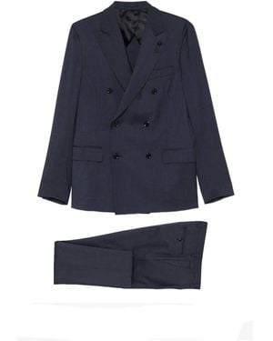 Lardini Pak Met Dubbele Rij Knopen - Blauw