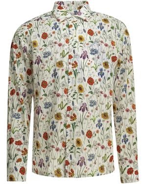 Junya Watanabe N Lässiges Blumenhemd - Mehrfarbig