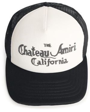 Amiri 'Chateau And Polyester Cap - Black