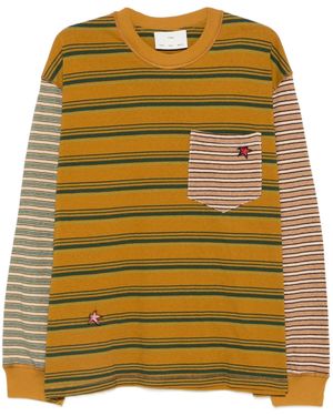 Song For The Mute Oversized Crew Neck Pullover - Yellow
