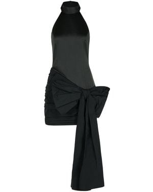 ROTATE BIRGER CHRISTENSEN Dress With Bow - Black