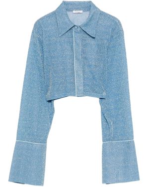Oséree Cropped Top - Blauw