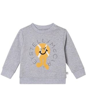 Stella McCartney Stella Mc Cartney Jersey With "Tennis" Logo - White