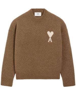 Ami Paris Pullover braun