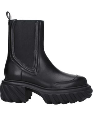 Off-White c/o Virgil Abloh Off-weiße Stiefel Traktormotor Frauen Haut schwarz