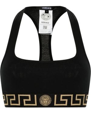 Versace Bh Mit Greca-Borten - Schwarz