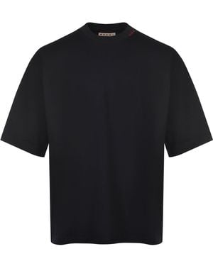 Marni T Shirt Made Of Cotton - Blue