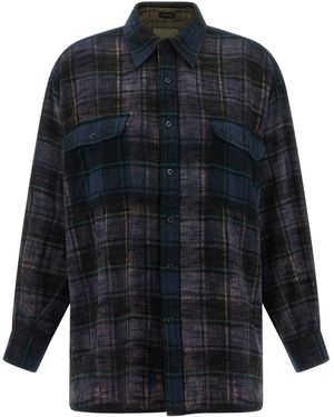 R13 Boyfriend' Shirt - Blau