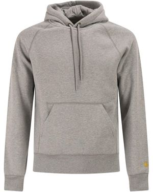 Carhartt Kapuzenpullover mit gesticktem Logo - Grau