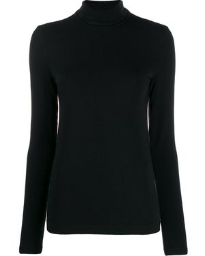 Wolford Aurora Langarmes Top - Schwarz