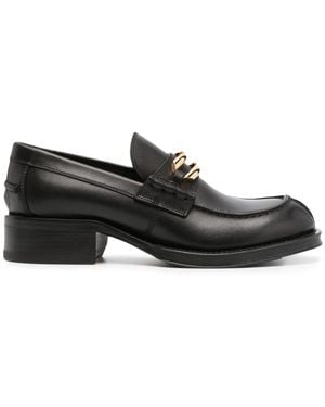 Lanvin Medley Lederen Loafers - Zwart