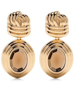 Self-Portrait Ohrringe Mit Verdrehtem Detail - Mettallic