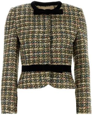 Valentino Garavani Tweed Blazer - Green